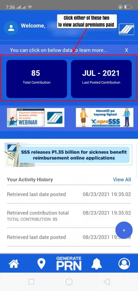Check SSS Contribution Online