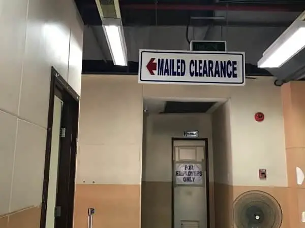 Mailed Clearance