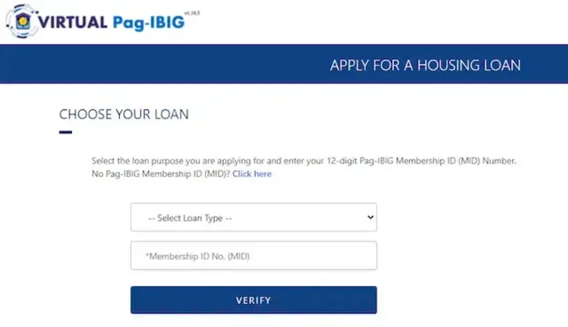 Pag IBIG Housing Loan Application