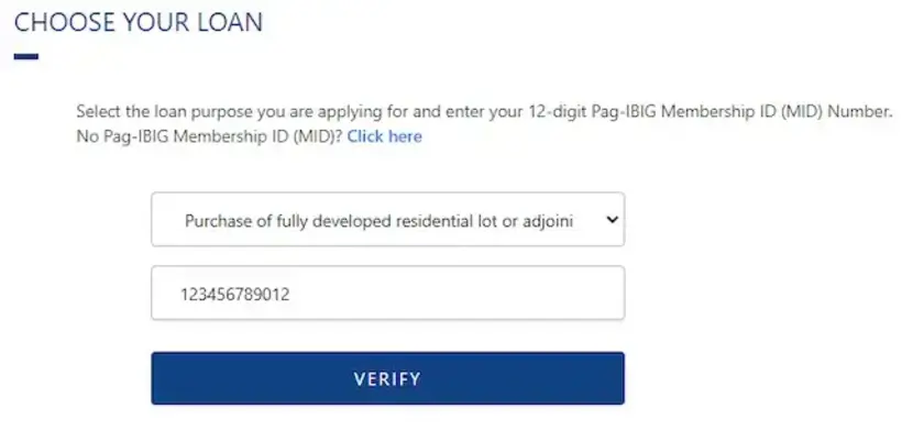 Pag IBIG Housing Loan Application