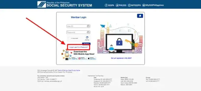 Reset SSS Password