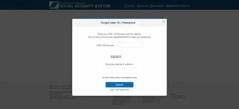 Reset SSS Password