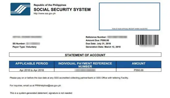 SSS PRN Number Online