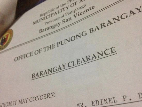 barangay clearance