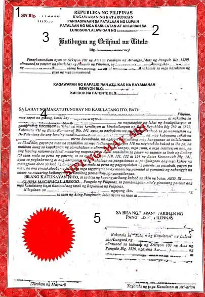 certificate of title