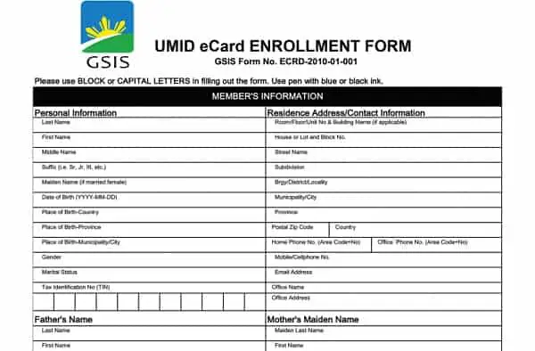how to get umid gsis form