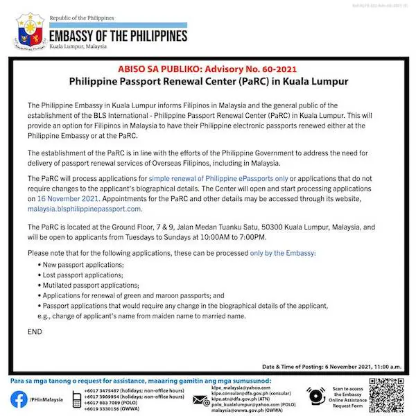 renew philippine passport malaysia