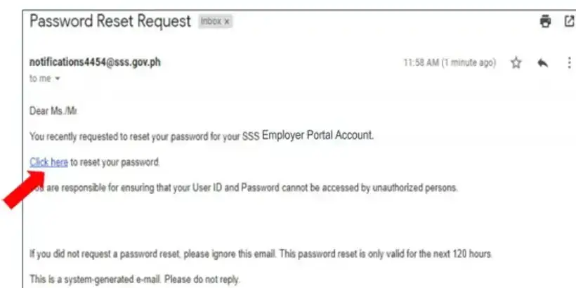 SSS Account Locked