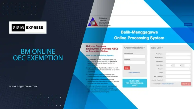 BM Online OEC Exemption