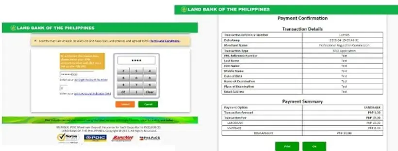 PRC Online Application Landbank