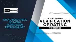 PRC Verification of Rating