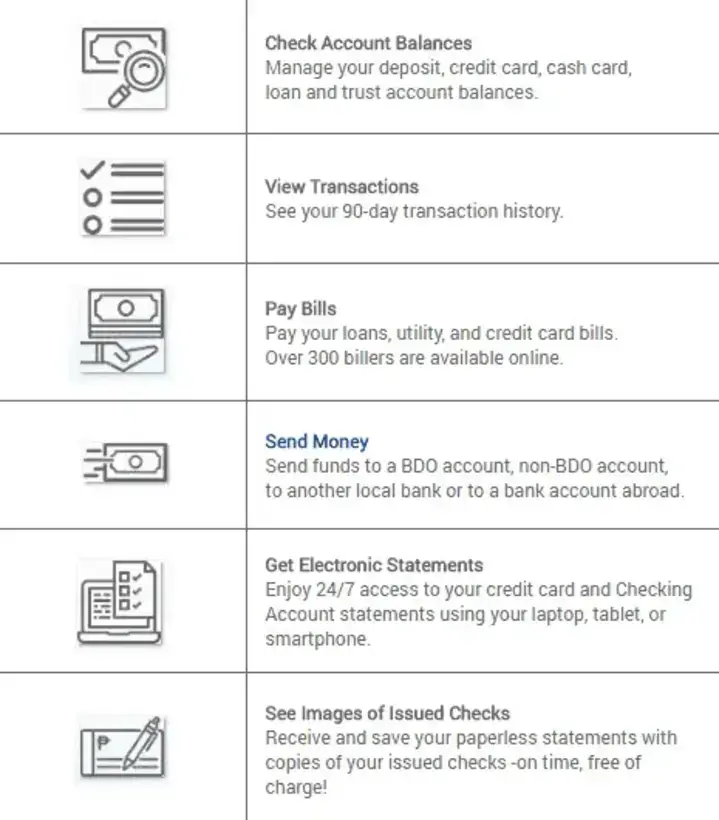 BDO Online Banking Services