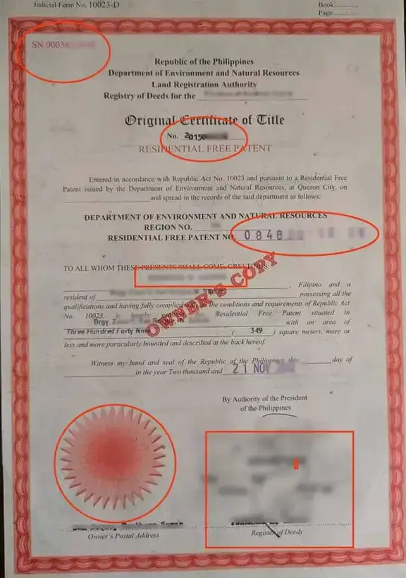 Fake Land Title Philippines