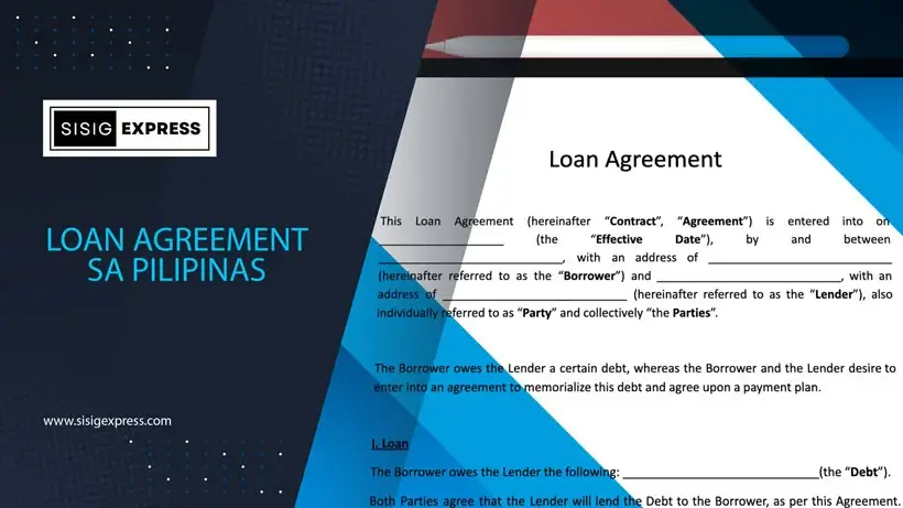 Loan Agreement sa Pilipinas