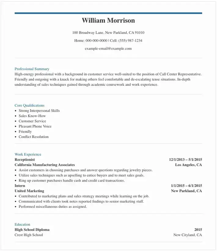 Resume Sample Philippines