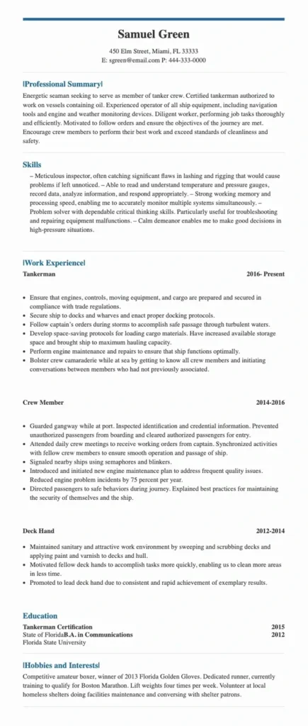 Resume Sample Philippines