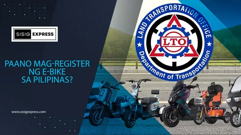 Paano Mag-Register ng E-Bike sa Pilipinas