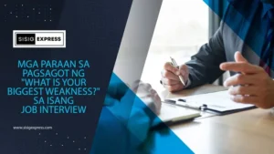 Mga Paraan sa Pagsagot ng "What is Your Biggest Weakness?" sa Isang Job Interview