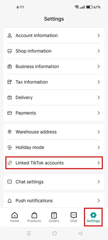 TikTok Affiliate Link Account