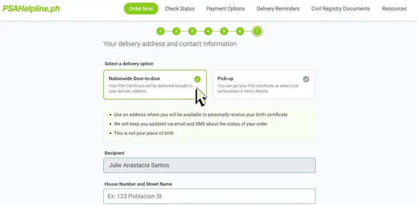 PSA Helpline Delivery