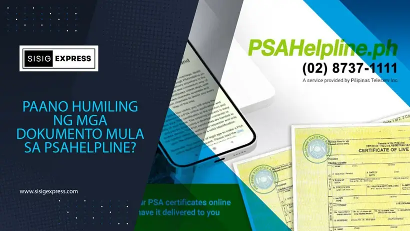 Paano Humiling ng mga Dokumento mula sa PSAHelpline