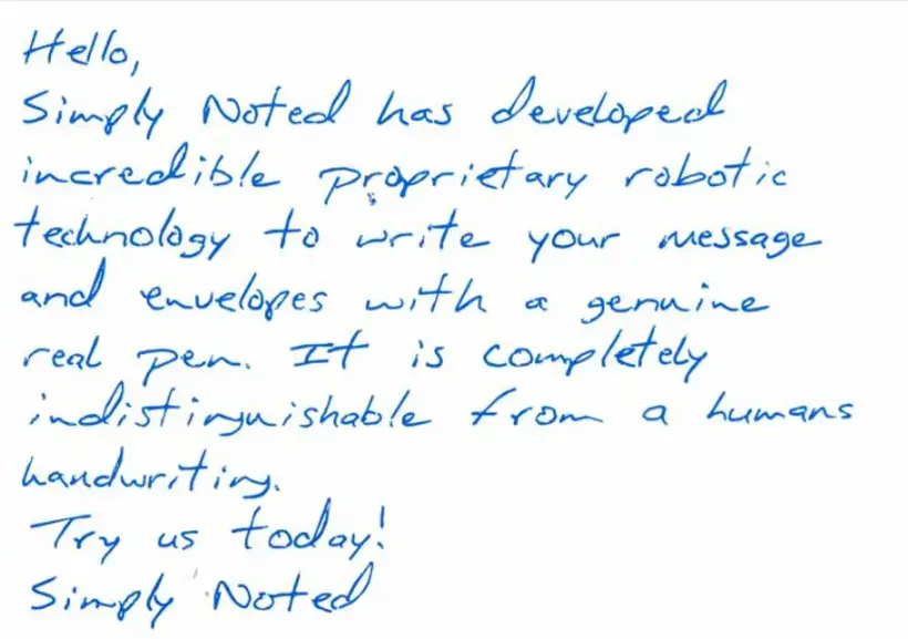 Handwritten Example