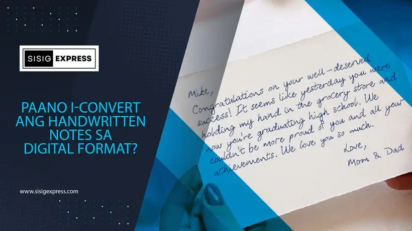 Paano I-Convert ang Handwritten Notes sa Digital Format