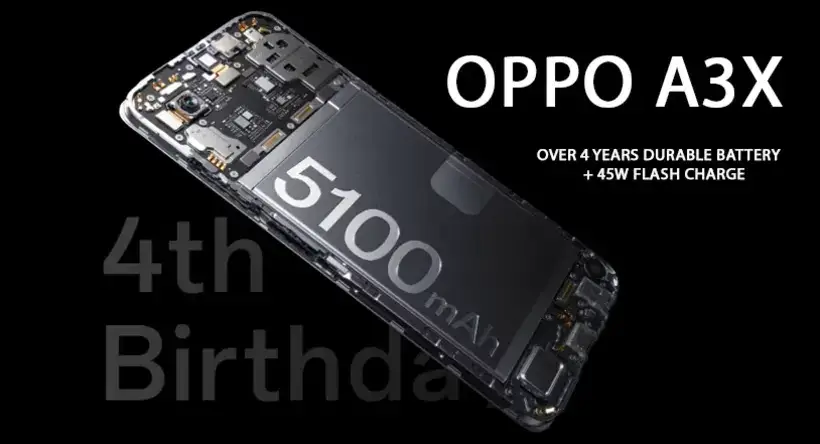 Oppo A3x Battery
